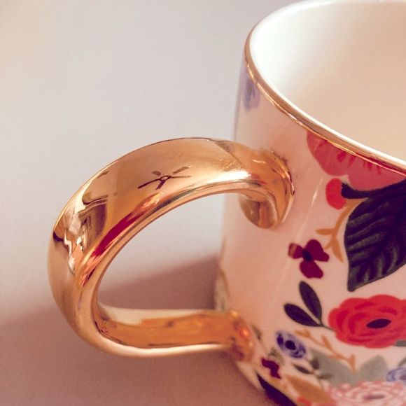 Rifle Paper Co. for Anthropologie Garden Party Monogram Mug Letter U - Picture 7 of 7